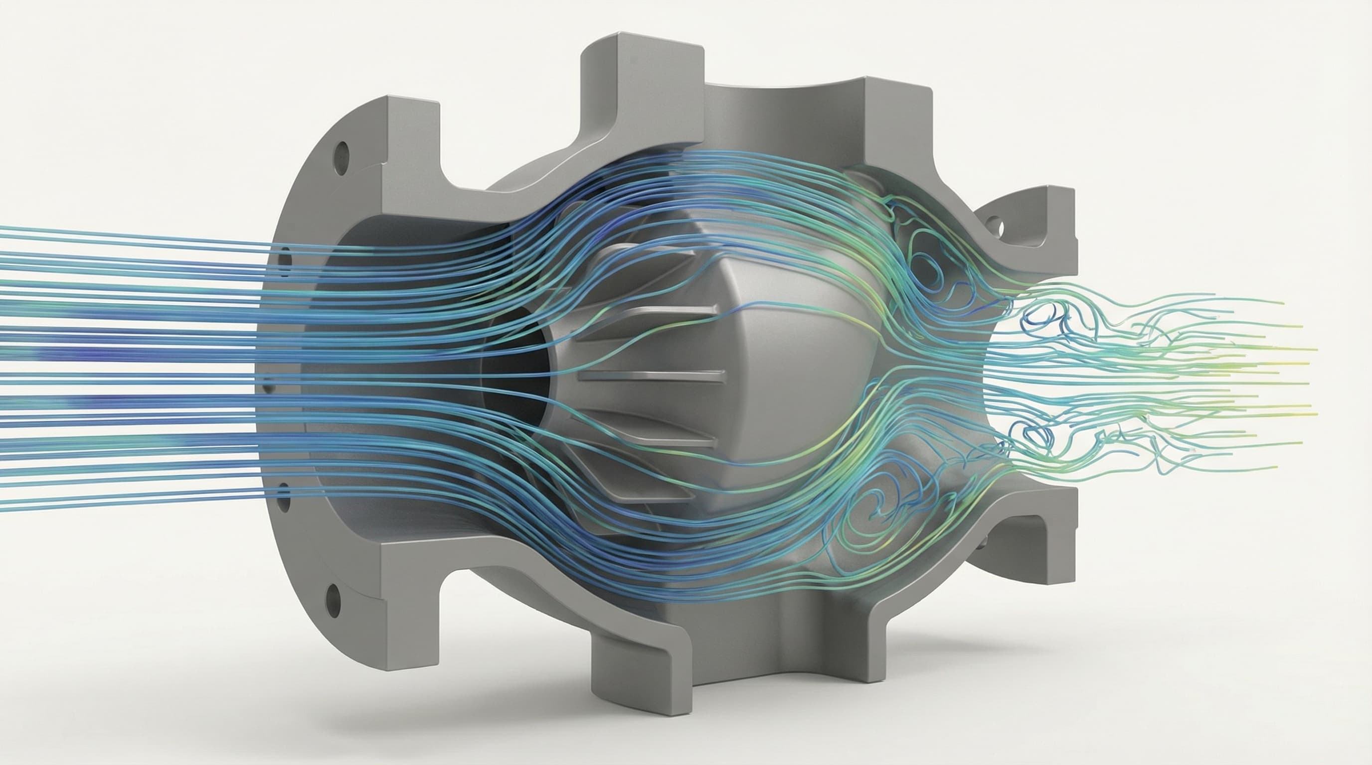FEA stress plot for an industrial mounting bracket